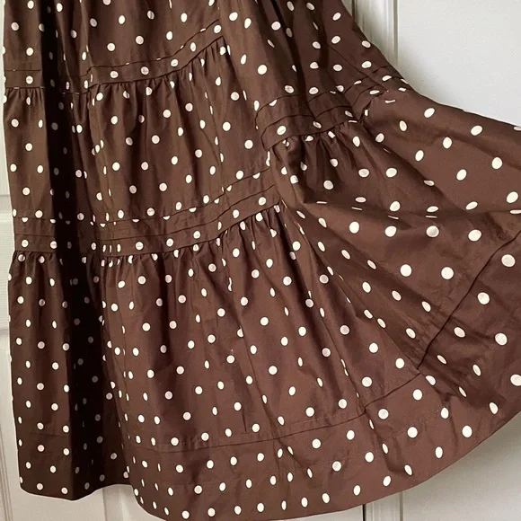 The Somerset Strapless polka Dot Maxi Dress - Picture 8 of 13